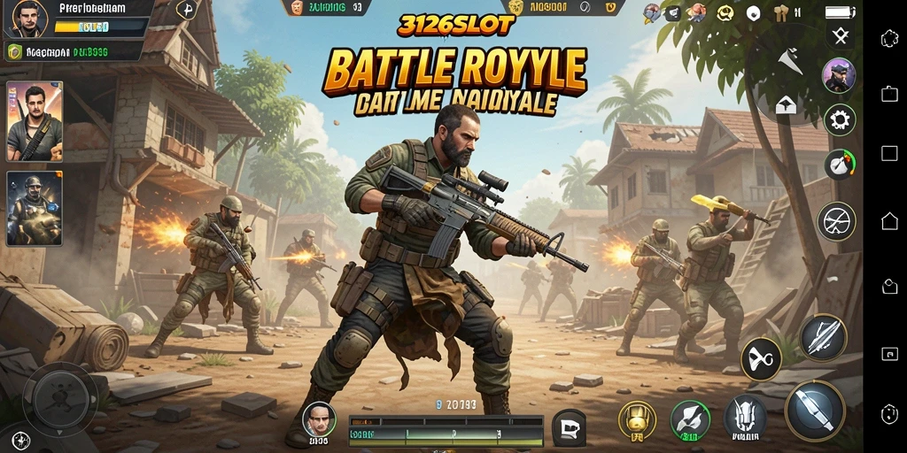 Ilustrasi gameplay seru dari 3126SLOT dalam pertempuran Battle Royale.