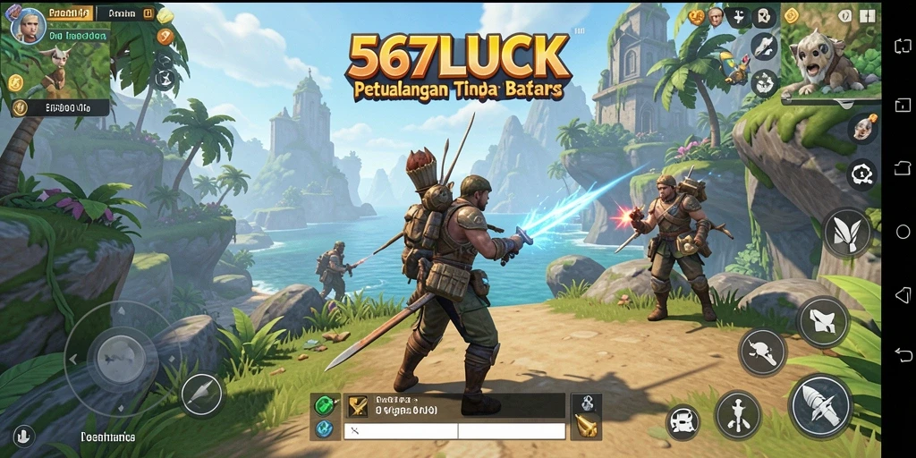 Tampilan gameplay seru di dunia terbuka 567LUCK.