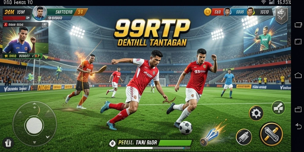 Screenshot utama menunjukkan aksi seru dari permainan olahraga 99RTP.