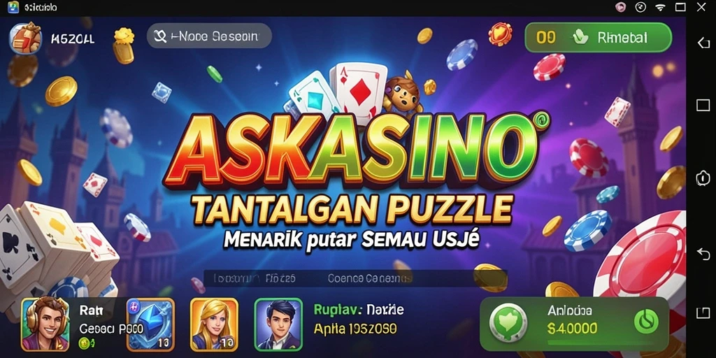 Tampilan gameplay ASKASINO yang menarik dengan berbagai teka-teki menantang.