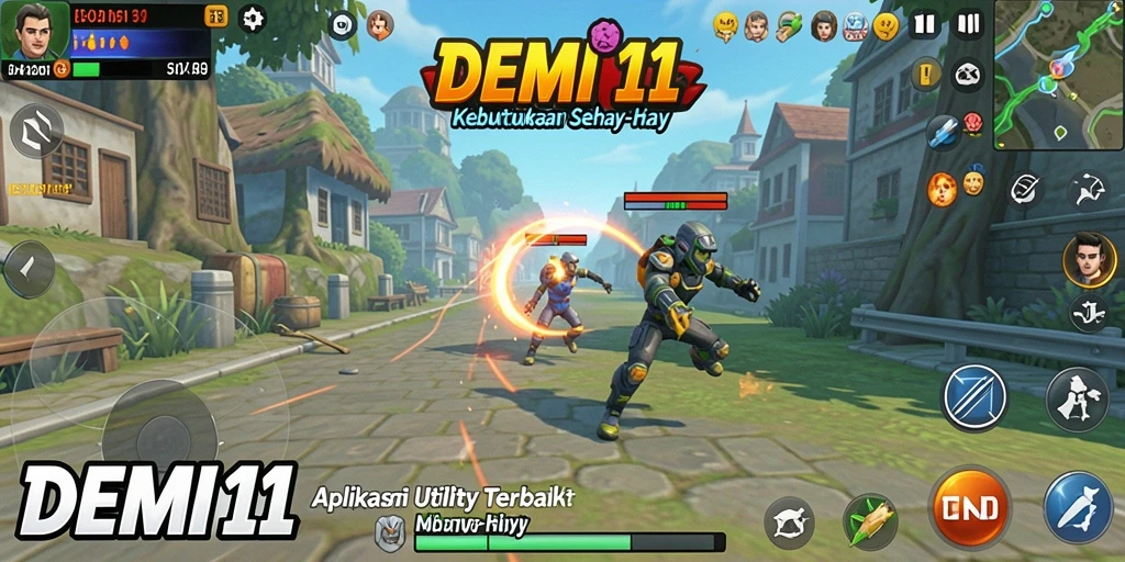 Tampilan antarmuka utama DEMI11 yang menarik dan intuitif.