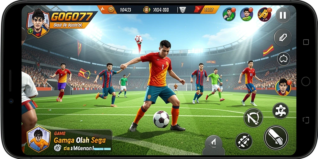 Tampilan gameplay menarik dari GOGO77 dengan aksi olahraga yang mendebarkan.