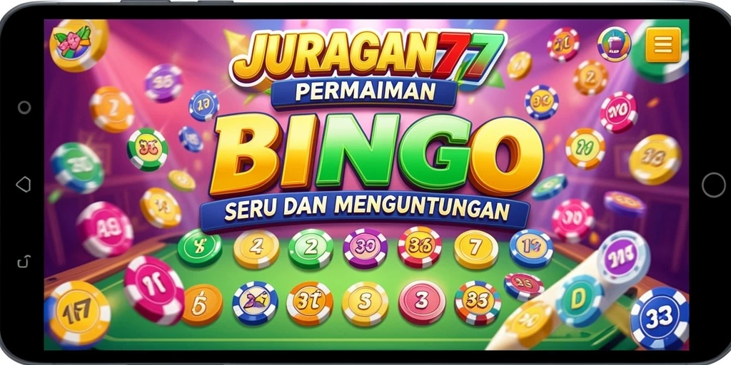 Tampilan seru gameplay Bingo JURAGAN77 dengan grafik yang menawan.