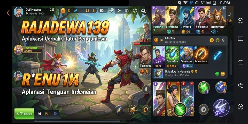 Tampilan aplikasi RAJADEWA138 yang intuitif dan fungsional.