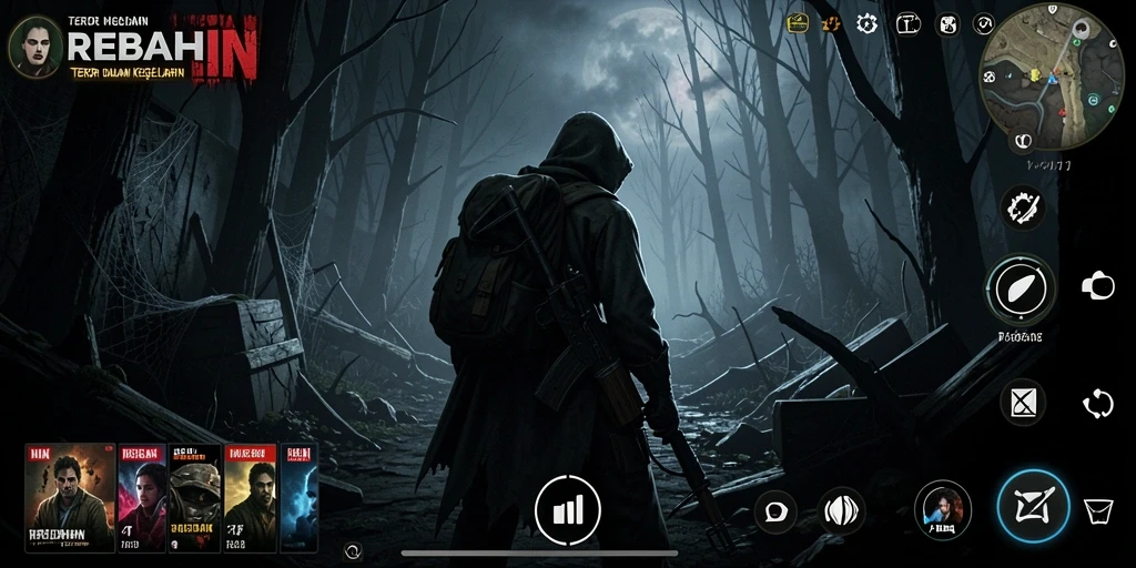 Gameplay menakutkan di dalam dunia gelap REBAHIN