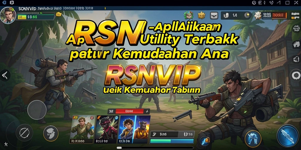 Tampilan intuitif dari aplikasi Utility RSNVIP yang memudahkan pengguna.