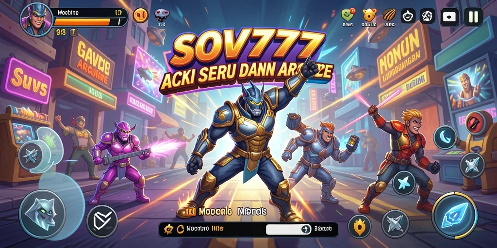 Tampilan menyenangkan gameplay SOV777 dalam dunia Arcade.