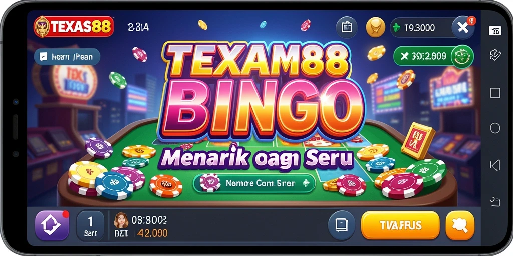 Tampilan gameplay Bingo yang seru dan menarik di TEXAS88.