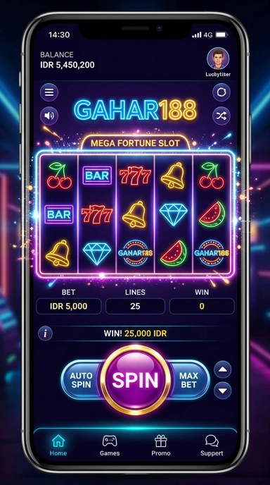 Layar pencarian aplikasi di gahar188 yang memudahkan pengguna.